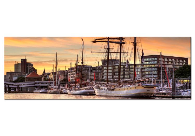 Canvas Print Port in Hamburg
