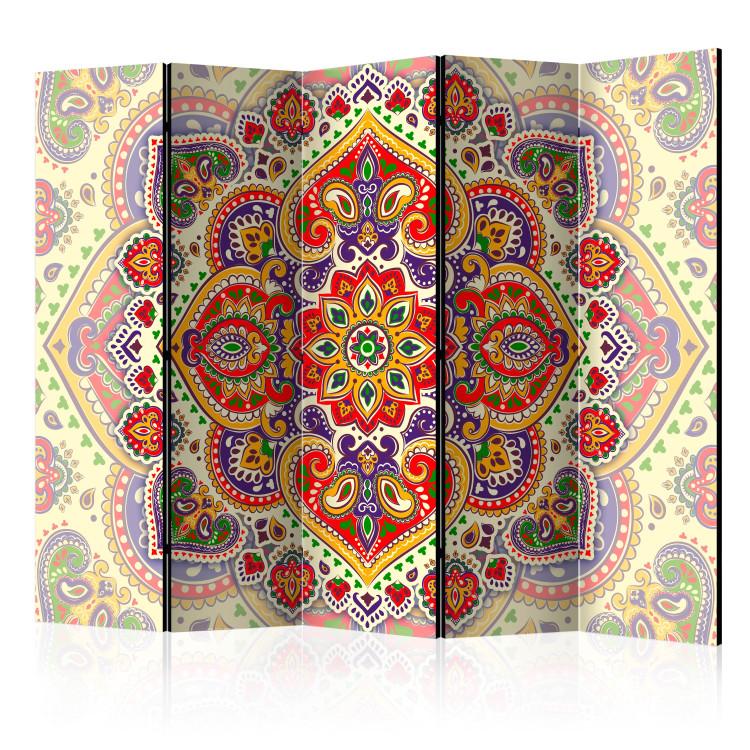 Room Divider Uncommon Exoticism II - oriental mandala in colorful motif