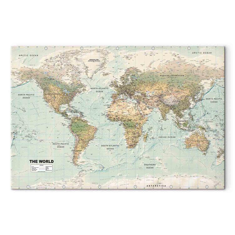 Canvas Print World Map: Beautiful World