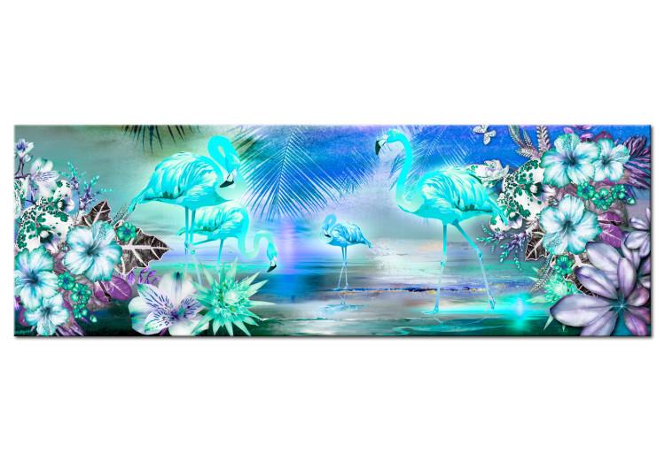 Canvas Print Flamingoes by Night