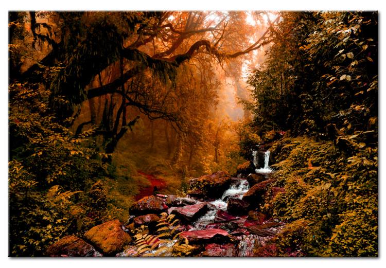 Canvas Print Autumn Waterfall