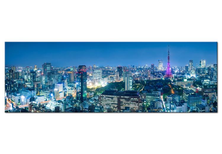 Canvas Print Tokyo: City of Skyscrapers (1-piece) - City Architecture After Dark
