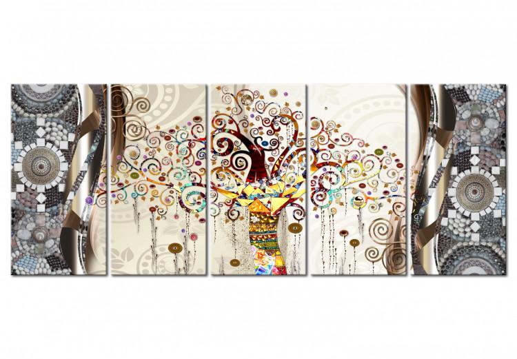 Canvas Print Tree and Mosaic