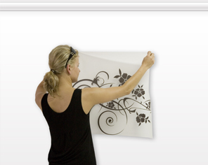 How to attach a sticker to the wall - step 5