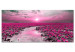 Canvas Print Lilies and Sunset (1-part) Wide - Landscape of Flower Field 107300