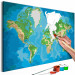 Paint by Number Kit World Map (Blue & Green) 107500 additionalThumb 3