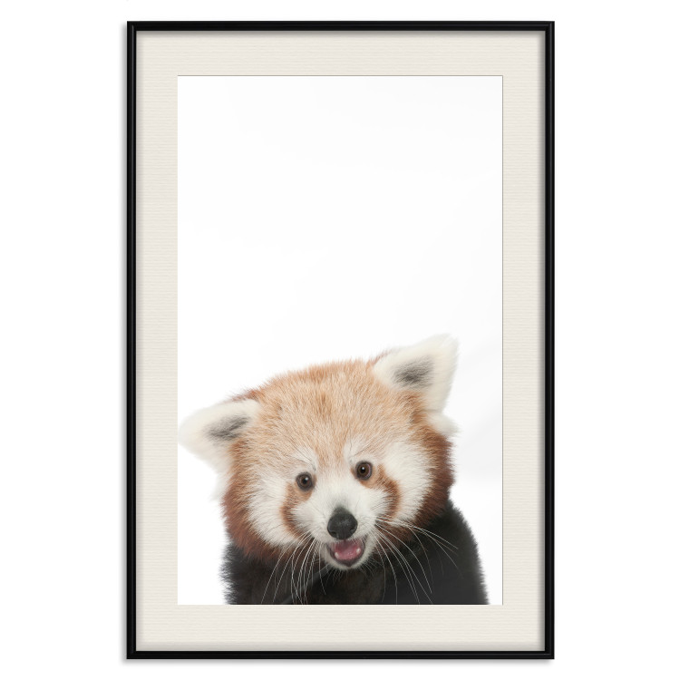 Wall Poster Young Panda - composition for children with a cheerful animal on a white background 114400 additionalImage 18