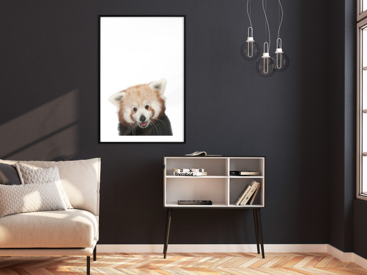 Wall Poster Young Panda - composition for children with a cheerful animal on a white background 114400 additionalImage 6