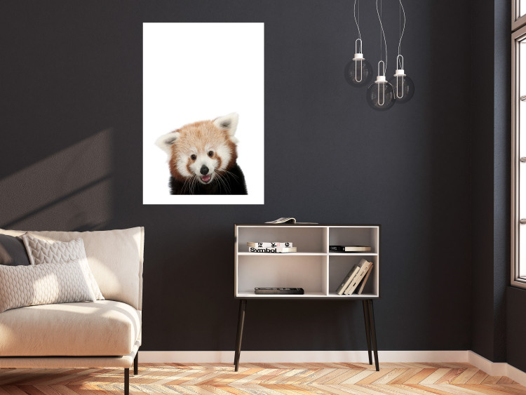 Wall Poster Young Panda - composition for children with a cheerful animal on a white background 114400 additionalImage 4