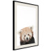 Wall Poster Young Panda - composition for children with a cheerful animal on a white background 114400 additionalThumb 3