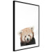 Wall Poster Young Panda - composition for children with a cheerful animal on a white background 114400 additionalThumb 13
