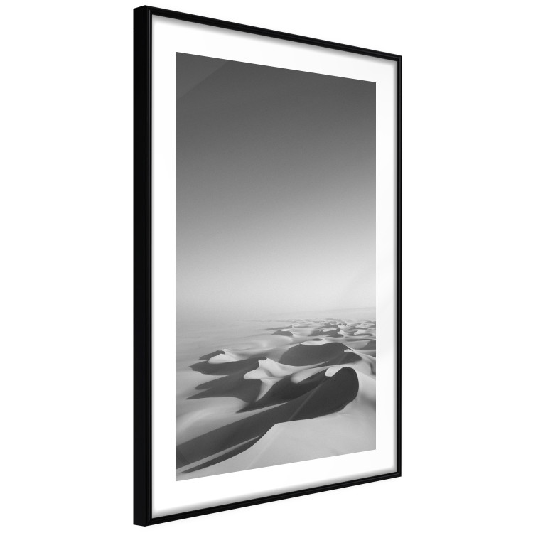 Poster Endless Sahara - black and white landscape amidst dunes and desert sands 116500 additionalImage 13