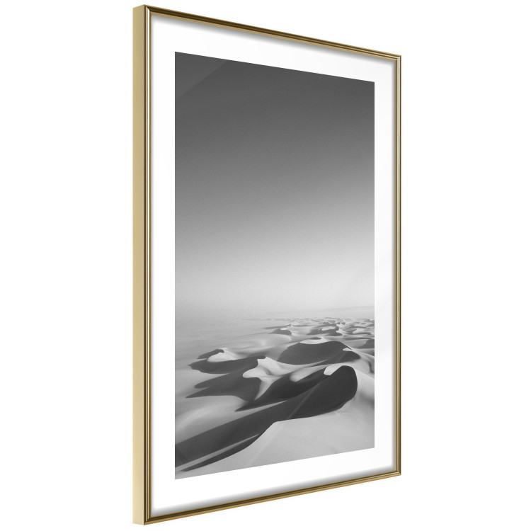 Poster Endless Sahara - black and white landscape amidst dunes and desert sands 116500 additionalImage 6