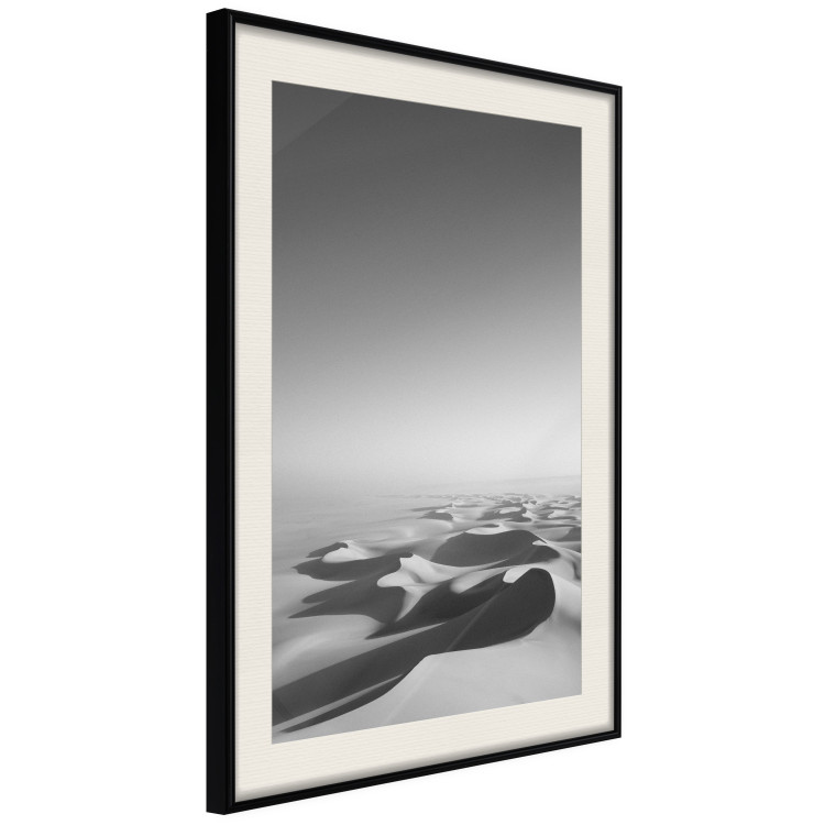 Poster Endless Sahara - black and white landscape amidst dunes and desert sands 116500 additionalImage 3