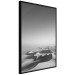 Poster Endless Sahara - black and white landscape amidst dunes and desert sands 116500 additionalThumb 10