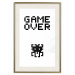 Wall Poster Game Over - black and white composition with pixels and English text 116800 additionalThumb 19