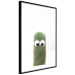 Poster Prickly Friend - funny illustration with a green plant with eyes 116900 additionalThumb 13