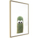 Poster Prickly Friend - funny illustration with a green plant with eyes 116900 additionalThumb 8