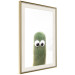 Poster Prickly Friend - funny illustration with a green plant with eyes 116900 additionalThumb 2