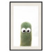 Poster Prickly Friend - funny illustration with a green plant with eyes 116900 additionalThumb 18