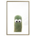 Poster Prickly Friend - funny illustration with a green plant with eyes 116900 additionalThumb 14