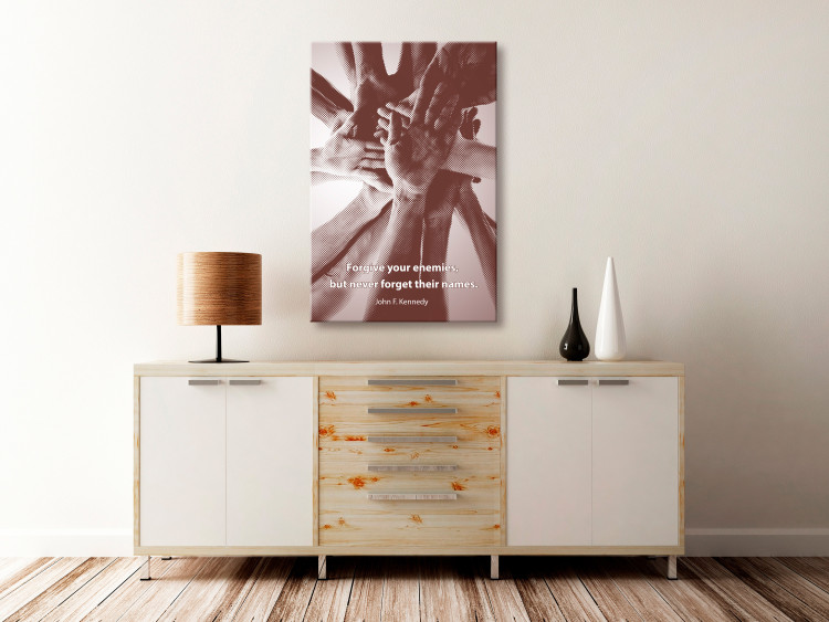 Canvas Print Forgive Your Enemies, But Never Forget Their Names (1 Part) Vertical 117000 additionalImage 3
