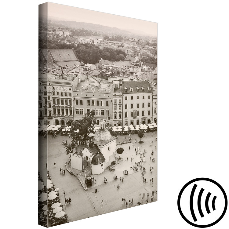 Canvas St. Adalbert - a symbol of the ancient city of Krakow in sepia 118100 additionalImage 6