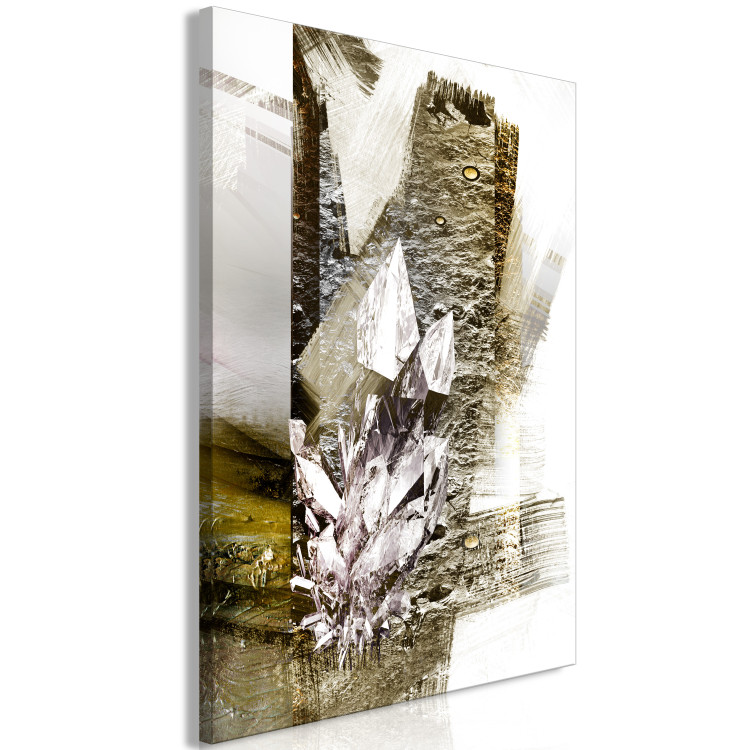 Canvas Print Dimension of Diamonds (1-part) - Abstraction on Textured Background 118300 additionalImage 2