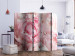 Room Divider Screen Sweet Peonies II - pink flower petals against a background of sunlight rays 118400 additionalThumb 2