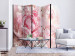 Room Divider Screen Sweet Peonies II - pink flower petals against a background of sunlight rays 118400 additionalThumb 4
