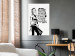 Poster Girl with Graffiti - black and white composition with a woman and text 119200 additionalThumb 17