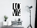 Wall Poster Black and White Love - checkerboard pattern with black and white text 122900 additionalThumb 2
