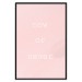 Wall Poster Now or Never - delicate English text on a pink background 123200 additionalThumb 19