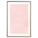Wall Poster Now or Never - delicate English text on a pink background 123200 additionalThumb 27