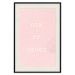 Wall Poster Now or Never - delicate English text on a pink background 123200 additionalThumb 25
