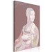 Canvas Print Pastel Lady with an Ermine - Leonardo da Vinci's work in trendy colour 123500 additionalThumb 2
