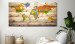 Large canvas print Map on wood: Colourful Travels II [Large Format] 128500 additionalThumb 5