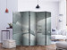 Room Divider Screen Cube Geometry II (5-piece) - stone illusion in shades of gray 129000 additionalThumb 2