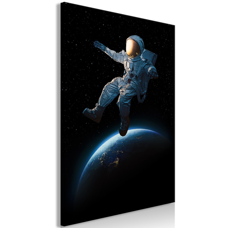 Canvas Art Print Cosmic Walk (1-part) vertical - fantastical landscape of space 129400 additionalImage 2