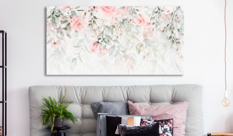Large canvas print Waterfall of Roses - First Variant II [Large Format] 131500 additionalImage 5