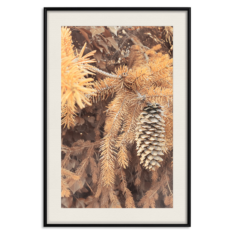 Wall Poster Golden Cone - autumn composition of forest plants in brown hues 131800 additionalImage 19