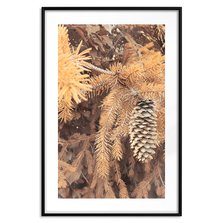 Wall Poster Golden Cone - autumn composition of forest plants in brown hues 131800 additionalImage 15