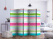 Folding Screen Bright Stripes II (5-piece) - composition in colorful horizontal stripes 132700 additionalThumb 2