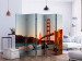Room Divider Golden Gate Bridge - Sunset (5-piece) - architecture and sea 133000 additionalThumb 2