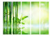 Room Divider Bamboo Grove II (5-piece) - lush green composition in zen style 133100 additionalThumb 3