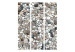 Room Divider Screen Pebbles on the Beach (3-piece) - summer mosaic with colorful pebbles 133200 additionalThumb 3