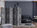 Folding Screen Concrete Fortress II (5-piece) - simple composition with gray background 133500 additionalThumb 4