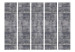 Folding Screen Concrete Fortress II (5-piece) - simple composition with gray background 133500 additionalThumb 3