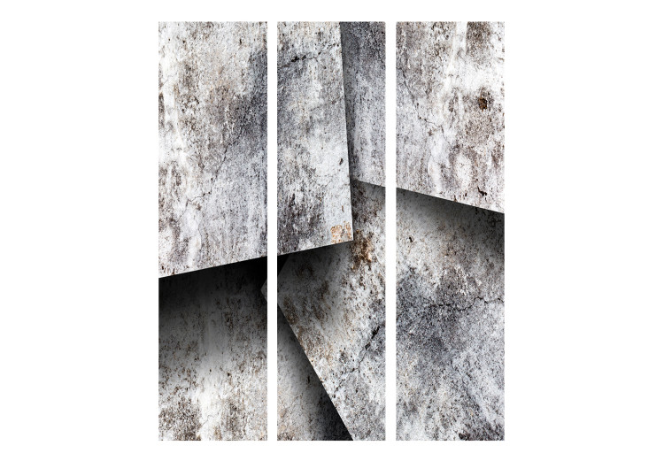 Room Divider Screen Concrete Cards - concrete texture of creative geometric figures 133600 additionalImage 3