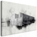Canvas Print Architectural Variation (1-piece) - black and white abstraction 134400 additionalThumb 2